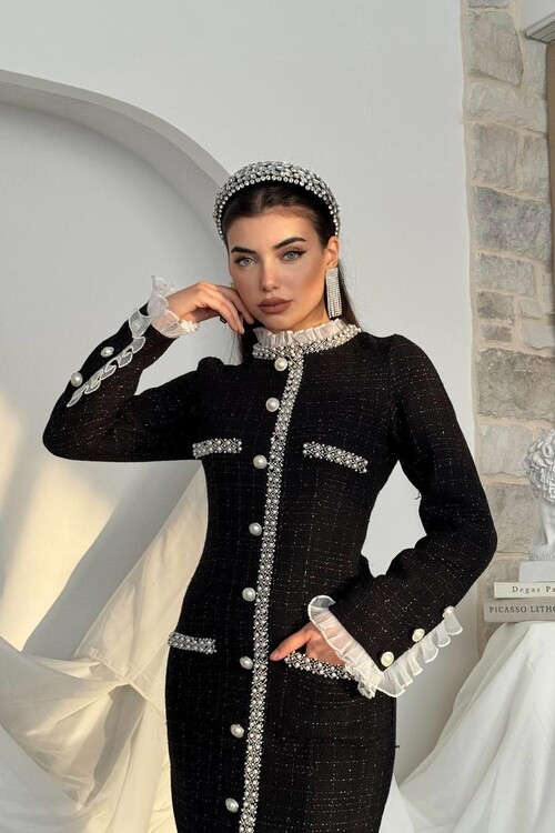 Ravis Cep Detaylı Elbise