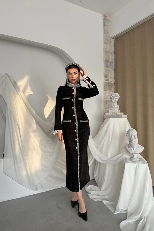 Ravis Cep Detaylı Elbise