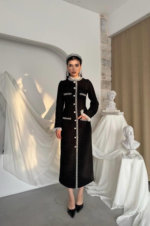 Ravis Cep Detaylı Elbise