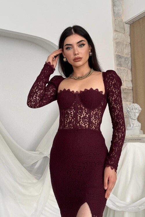 Siena Slit Detailed Dress