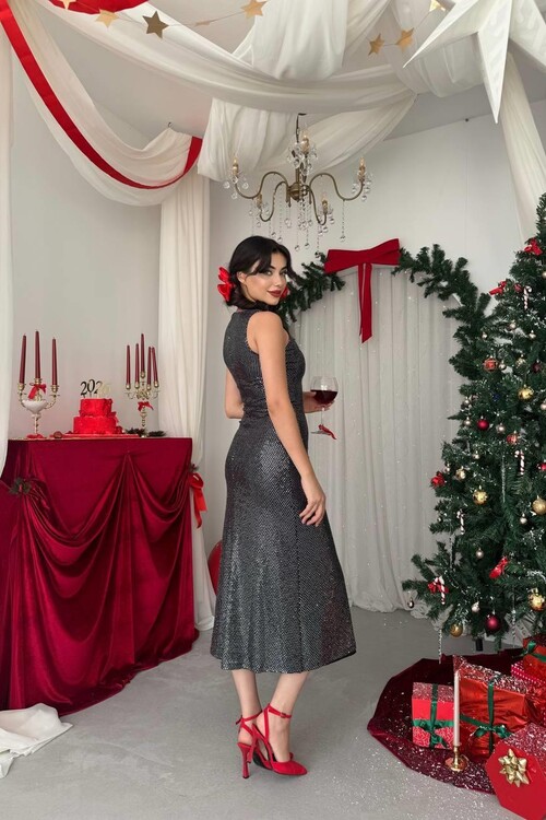 Vara Pul Payet Elbise