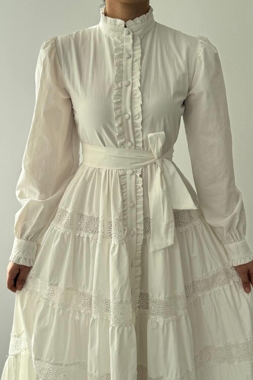 Verno Kemer Detaylı Elbise