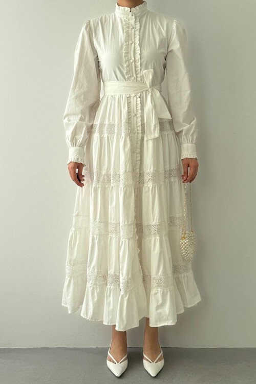 Verno Kemer Detaylı Elbise