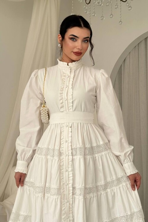 Verno Kemer Detaylı Elbise