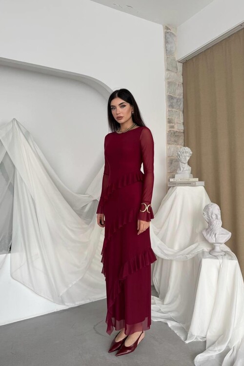 Vexi Fırfırlı Elbise