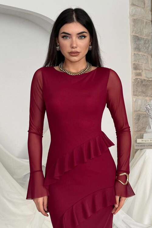 Vexi Fırfırlı Elbise