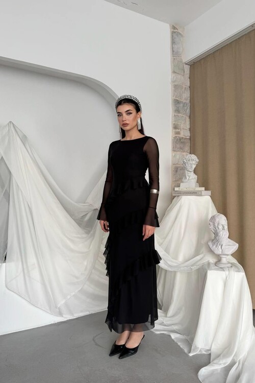 Vexi Fırfırlı Elbise