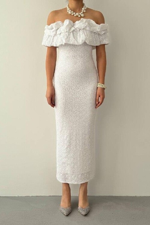 Vinta Straplez Elbise