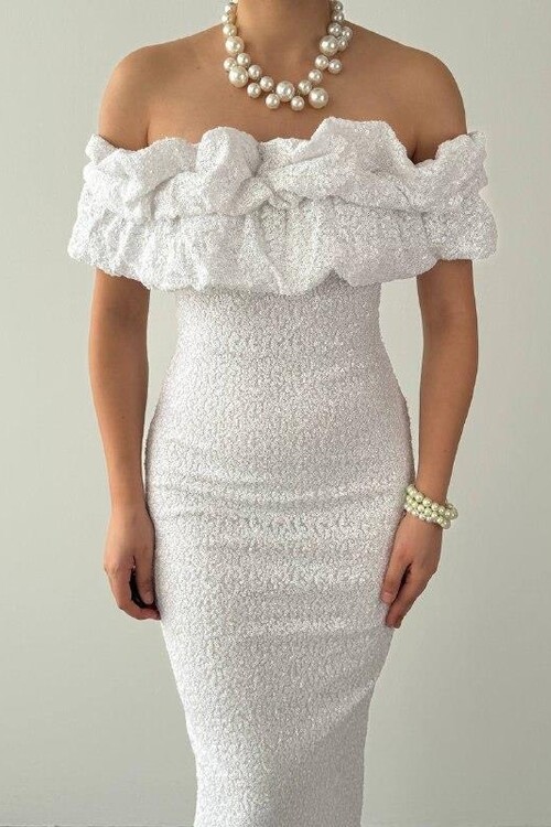 Vinta Straplez Elbise