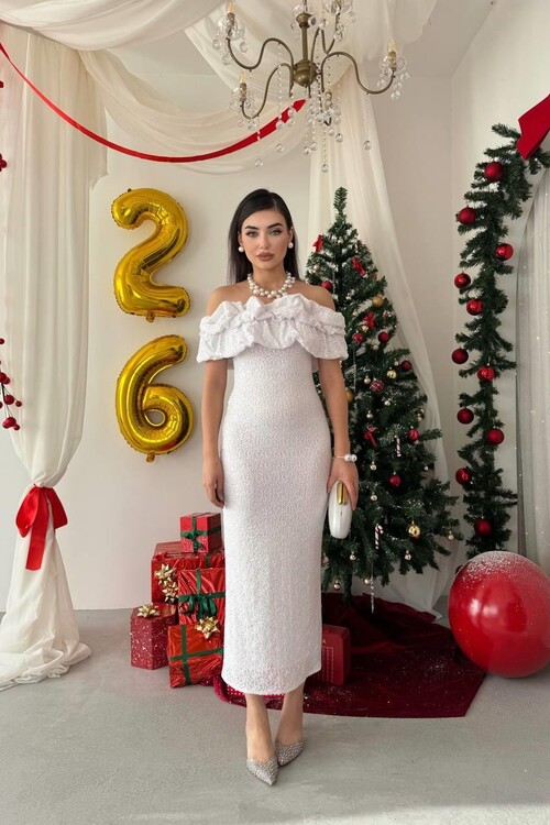 Vinta Straplez Elbise