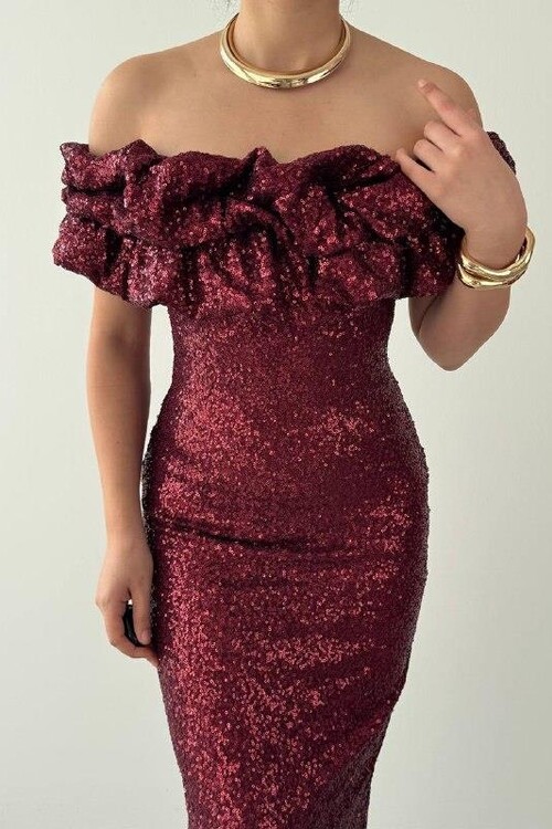 Vinta Straplez Elbise