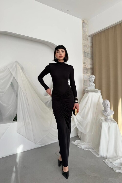 Wıno Sırt Dekolteli Elbise