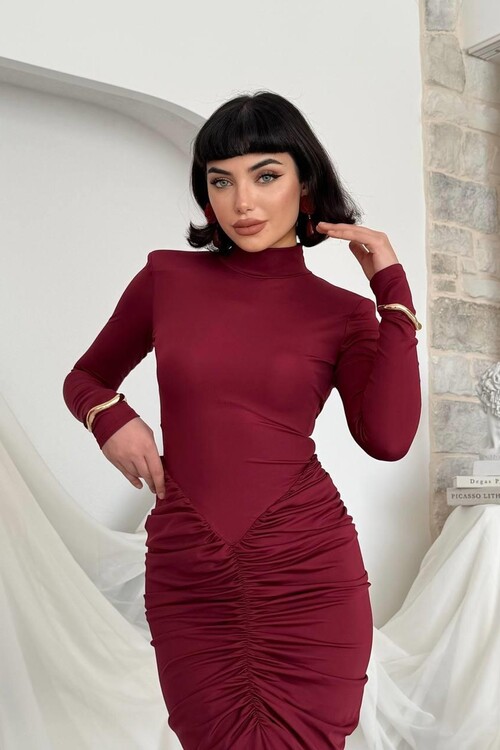 Wıno Sırt Dekolteli Elbise