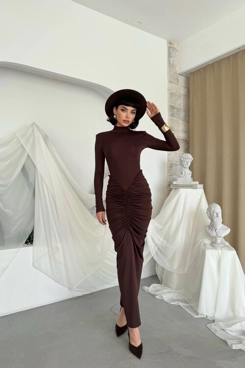 Wıno Sırt Dekolteli Elbise