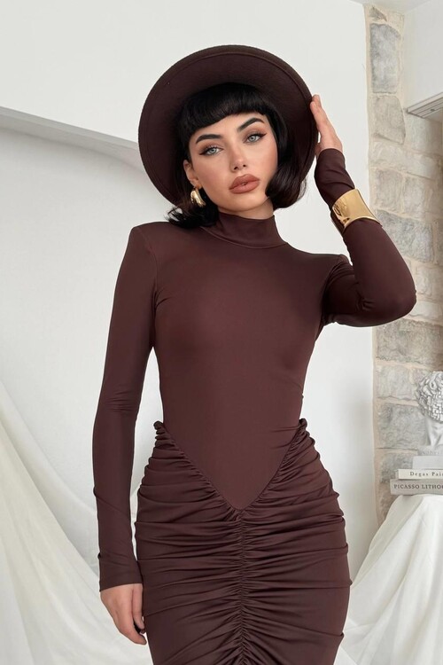 Wıno Sırt Dekolteli Elbise