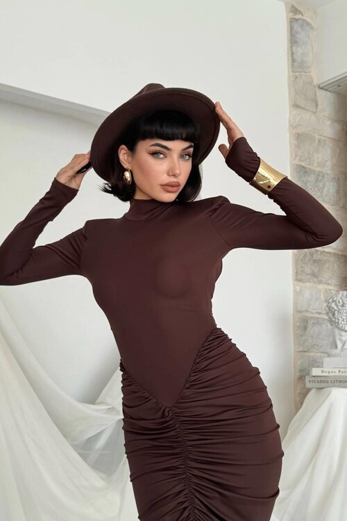 Wıno Sırt Dekolteli Elbise