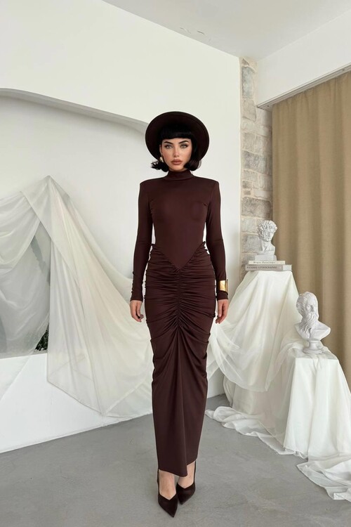 Wıno Sırt Dekolteli Elbise