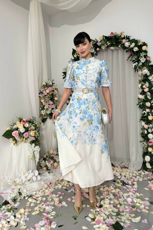 Woly Kemer Detaylı Elbise