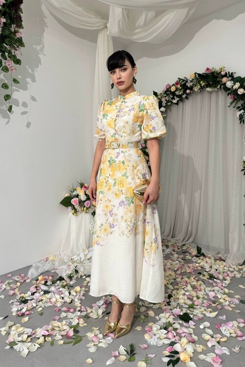 Woly Dress with Belt Detail