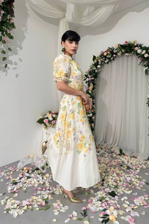 Woly Dress with Belt Detail