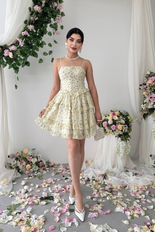 Yuma İp Askılı Elbise