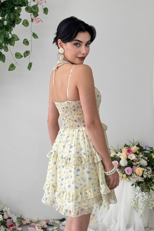 Yuma İp Askılı Elbise