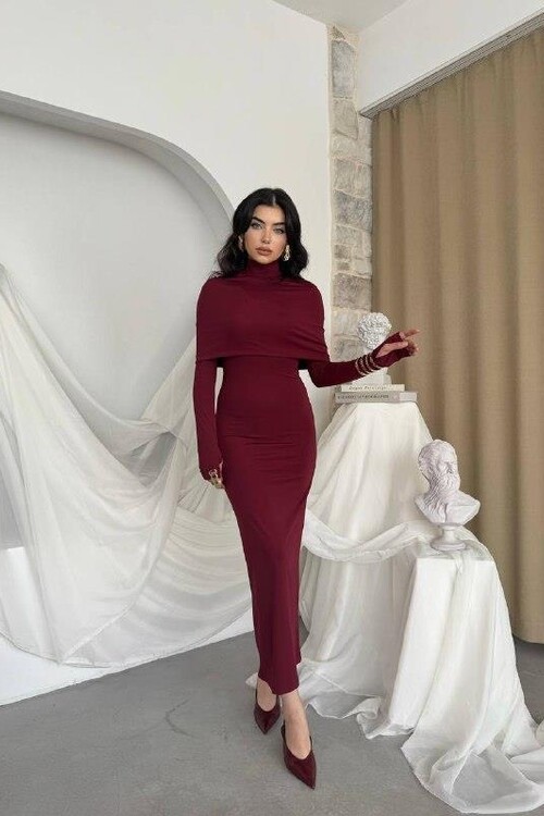 Zaria Pelerin Elbise