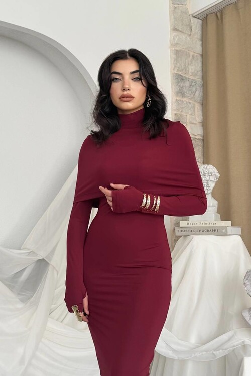 Zaria Pelerin Elbise