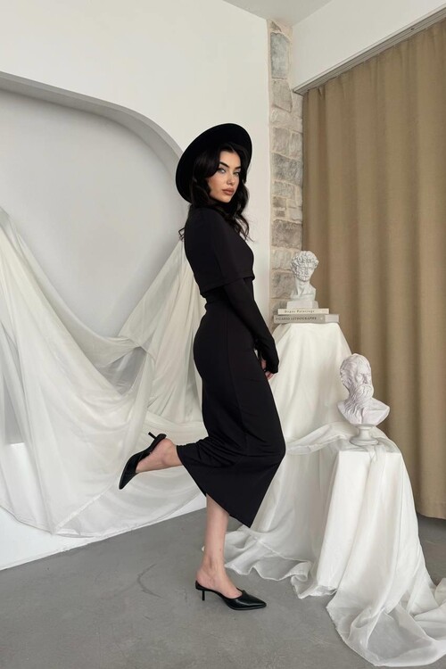 Zaria Pelerin Elbise