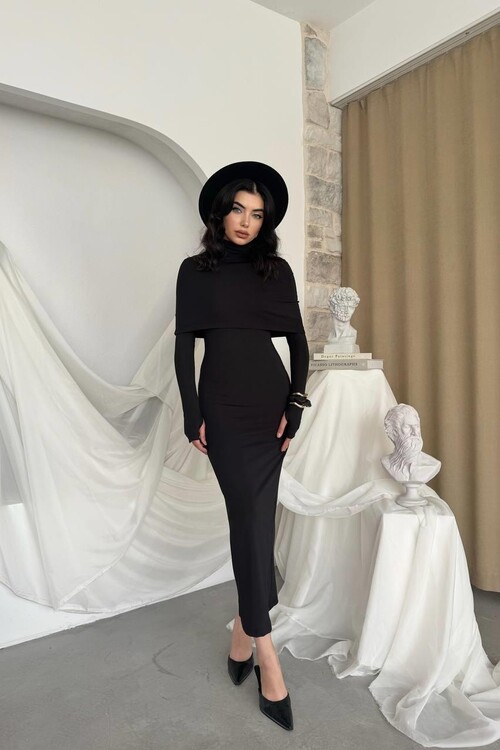 Zaria Pelerin Elbise