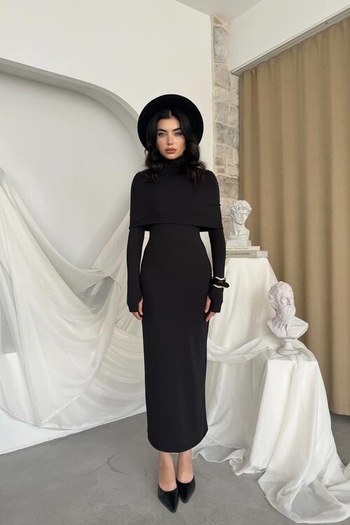 Zaria Pelerin Elbise