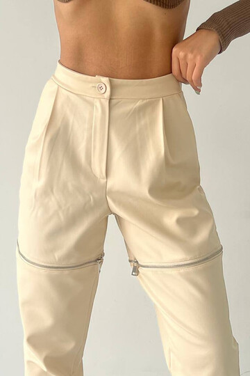 Zipper Detailed Trousers