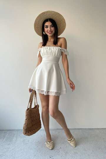Tina Askılı Mini Elbise