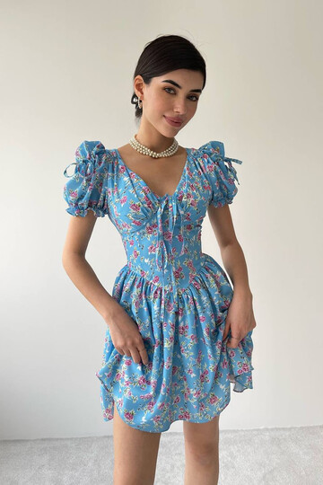Corset Detailed Mini Dress
