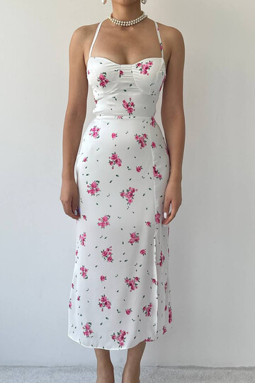 Floral Midi Length Dress