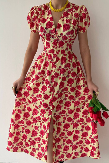 Floral Pattern Dress