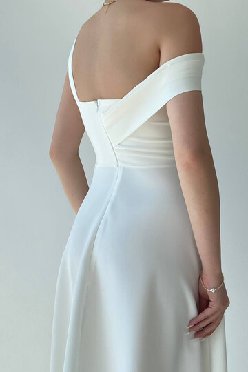 Bella One Shoulder A-Line Midi Dress