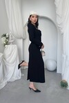 Bensu Düğme Detaylı Elbise