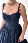 Ceck Midi Elbise