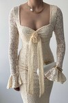 Cesam Rose-Detail Dress