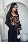 Elfı Çiçek Detaylı Elbise