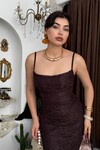 Ensa İp Askılı Midi Elbise