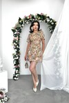 Flowes Kristal Taş Detaylı Elbise