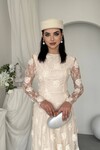 Gernu Çiçek Detaylı Elbise