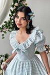 Geun Ruffle Collar Dress