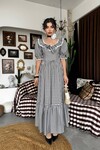 Geun Ruffle Collar Dress