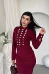 Gurea Button-Detail Dress
