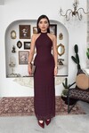 Jons Neck Tie Midi Dress