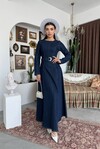 Junsa Belt-Detail Denim Dress
