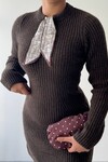 Keans Scarf-Detail Dress